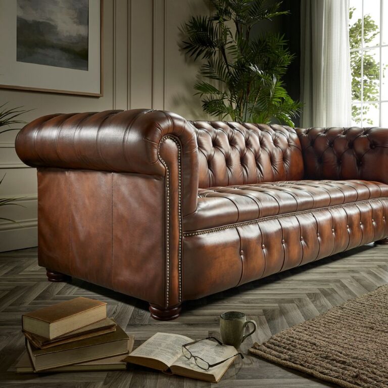 Craftshades Threee Seaters Chesterfiled  Sofa