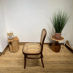 Craftshades Golden Rattan Wooden Dining Chairs