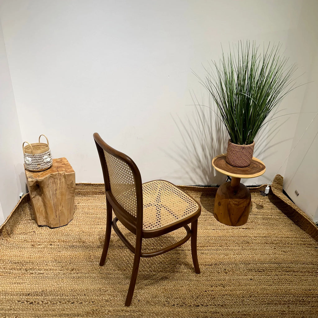 Craftshades Golden Rattan Wooden Dining Chairs