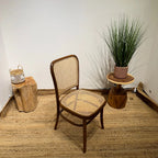 Craftshades Golden Rattan Wooden Dining Chairs
