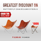 Handmade 2 Leather Chair &amp; 1 Stool Combo