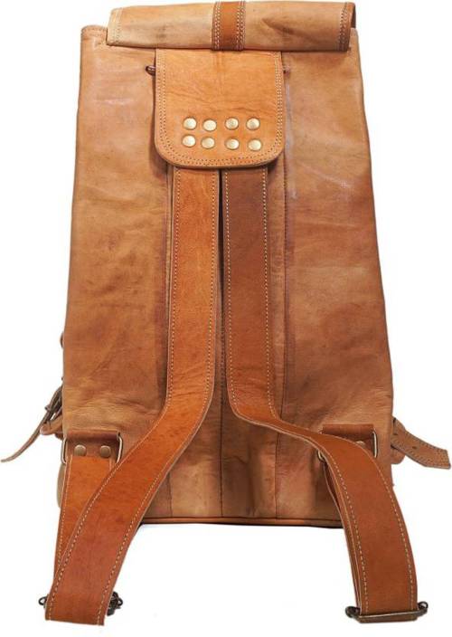 Craftshades – 4 Pockets 20 Inch Handcrafted Leather Pittu Bag | 100% Genuine Leather