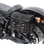 Craftshades Road Runner Black Leather Bike Bag