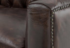 Craftshades Colonial Brown Chesterfield Set of 3 Sofas