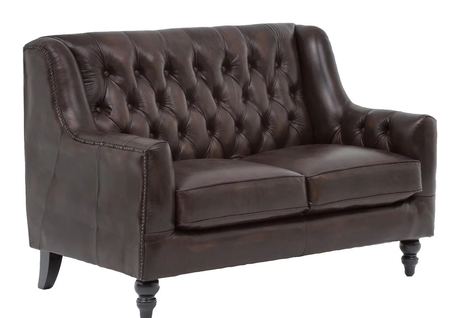 Craftshades Colonial Brown Chesterfield Set of 3 Sofas