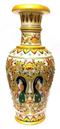 Marble pots for decore