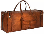 Craftshades - Handmade 24” Brown Leather Travel Bag