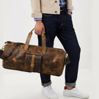 CraftShades 24 Inch buffalo leather duffle bag - Travel,Gym