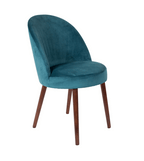 Bar Stools Modern Velvet Swivel petrol blue color