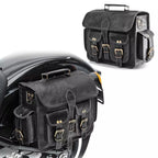 Craftshades Road Runner Black Leather Bike Bag