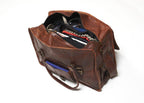 Craftshades -  20 Inch Handcrafted Travel Duffle Goat Leather Bag | 100 Genuine Leather