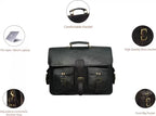 Craftshades Handmade Multi Pocket Leather Office Bag