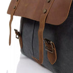 Craftshades 11x15 Canvas & Genuine Goat Leather Laptop Bag