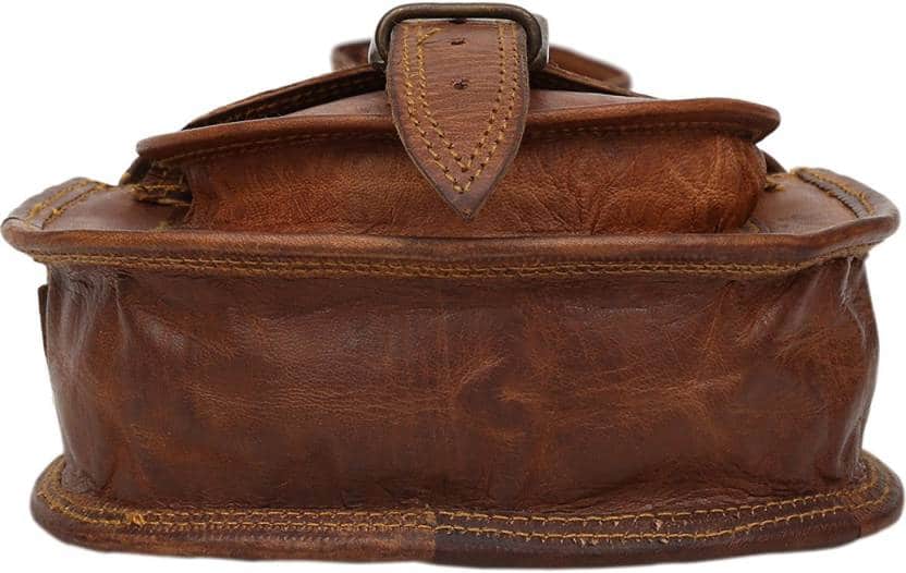 Craftshades – Handcrafted Unique 5x7 inch Sling Leather Bag for Women