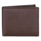 Mens Wallet Buff Dark Brown