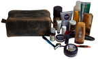 Craftshades Leather Toiletry Bag For Men Women
