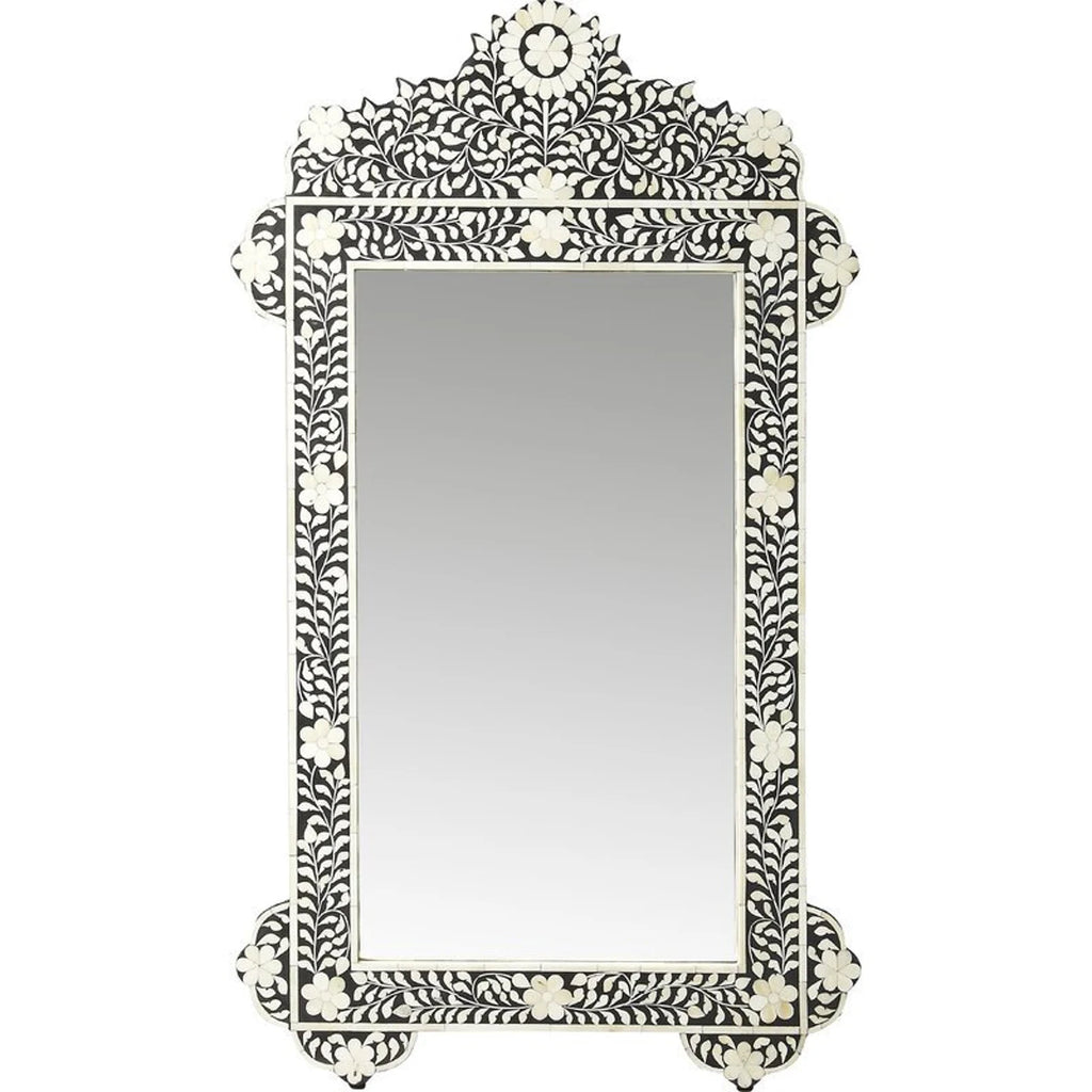 Bone Inlay Vertical Wall Mirror