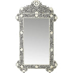 Bone Inlay Vertical Wall Mirror