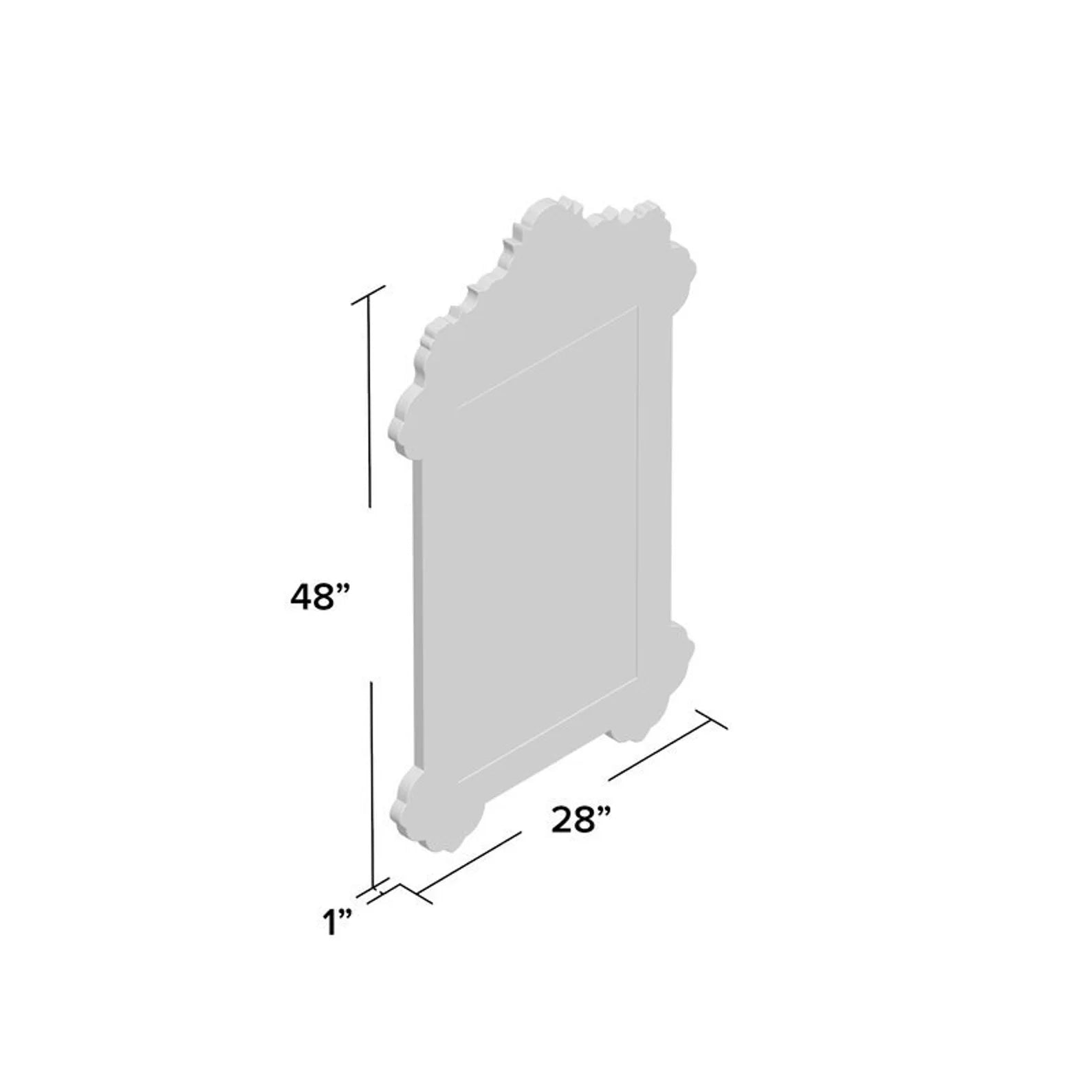 Bone Inlay Vertical Wall Mirror