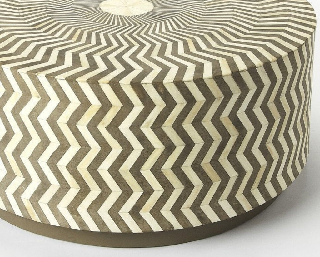 Bone Inlay  Coffee Table