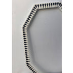 Handmade Bone Inlay Mirror Frame – Floral Design (White &amp; Black)