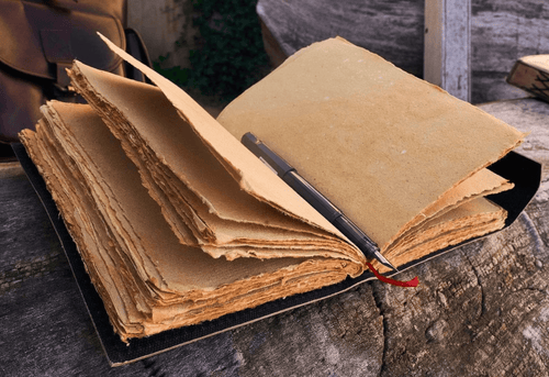 Celtic Owl Wisdom Leather Diary with Antique Lock