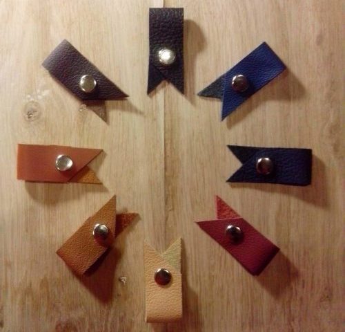 Leather cable holder set of  Earphone Cable