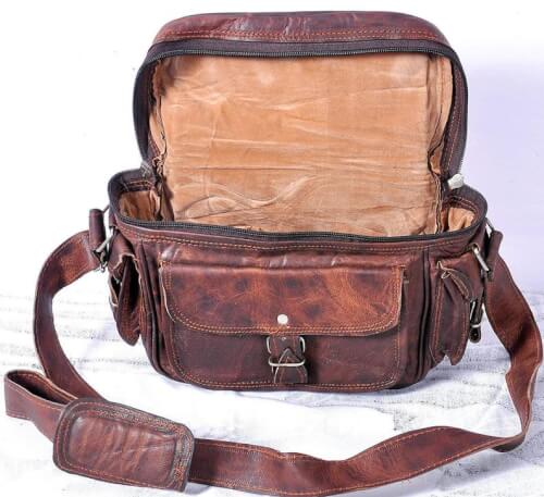 Craftshades –  Handcrafted Leather Camera bag &amp; backpack  Combo