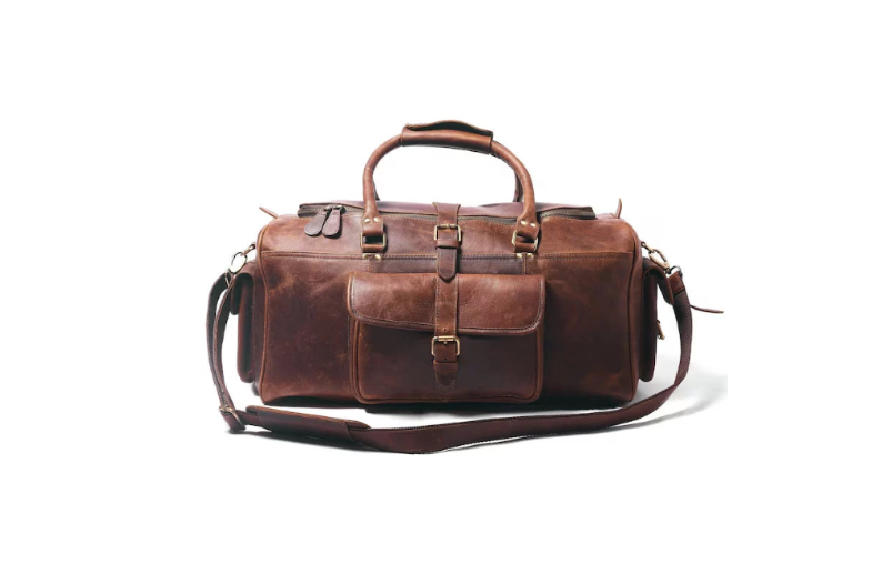 CraftShades Leather Duffle Bag – Elegance and Functionality in One