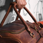 CraftShades Leather Duffle Bag – Elegance and Functionality in One