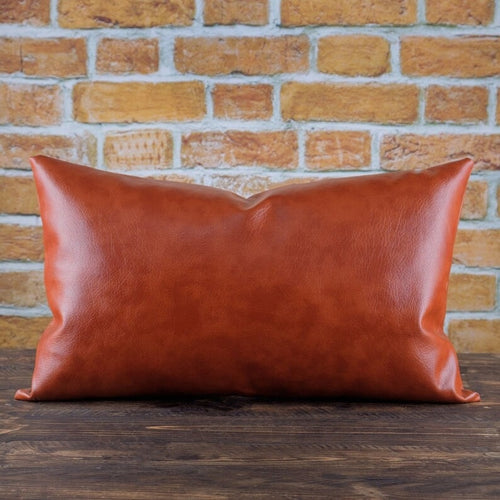 100% Goat Leather Cushion with  cotton sofa cover