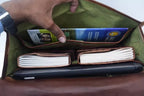 Craftshades Double Pocket Goat Leather Office Bag
