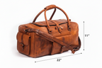 Handcrafted Heritage Leather Duffle Bag