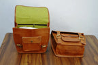 Craftshades Motorcycle Side Panniers Bag, Motorcycle Side Pouch, Brown Leather Side Pouch, Set of 2 Saddlebags, Saddle Panniers, Leather Bike Bag