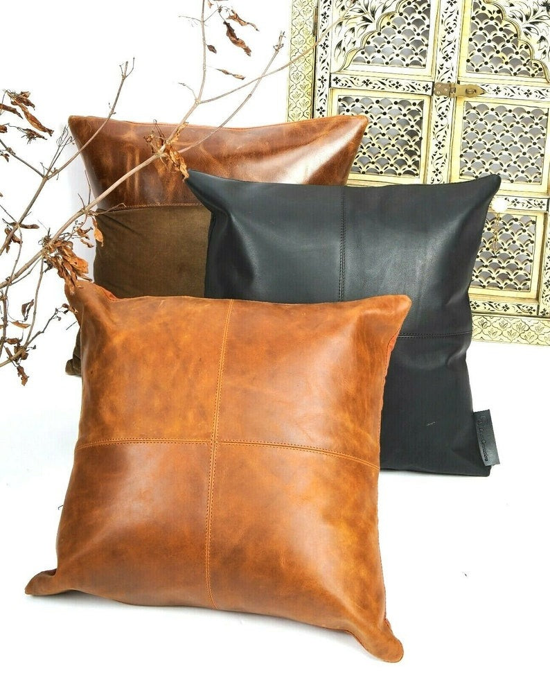 100% buffalo Leather sofa  Cushion cover