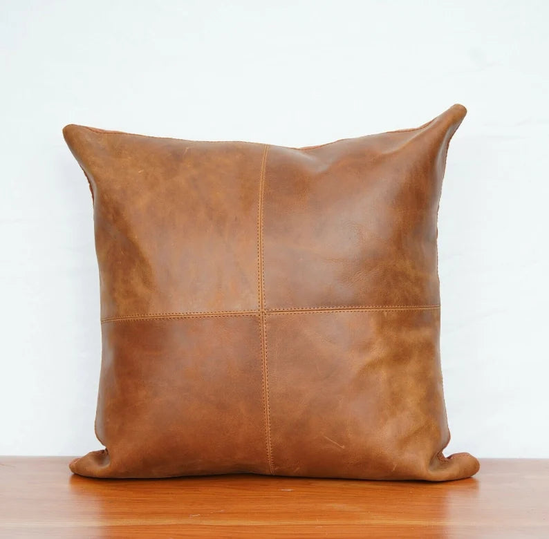 100% buffalo Leather sofa  Cushion cover