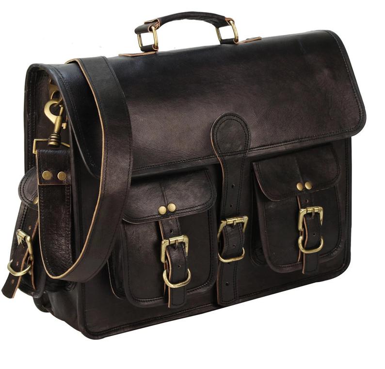 Craftshades Combo  - 4 Pockets Handcrafted Leather Bag& wallet | 100% Genuine Leather