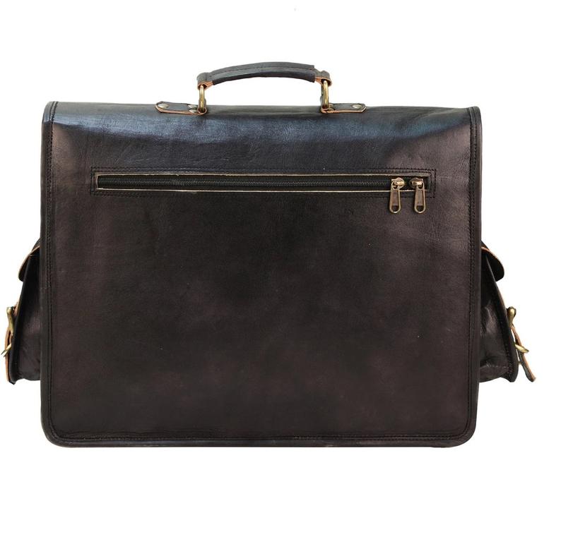 Craftshades Combo  - 4 Pockets Handcrafted Leather Bag& wallet | 100% Genuine Leather