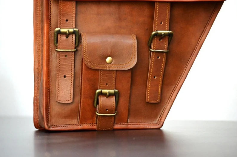 CraftShades Adventure Leather Tote Bag