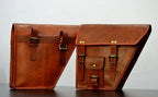 Craftshades Leather Bike Bag pair saddle bag set of 2 bags