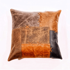 CraftShades Genuine Leather Cushion - Luxury and Elegance for Your Home