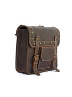 CraftShades Leather Bike Bag saddle bag bags panniers bag Saddlebags Side Leather Motorcycle Side Panniers Bag brown color (Copy)