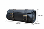 CraftShades Leather Motorcycle Black Side Round bags