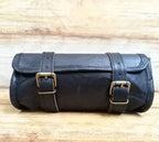 CraftShades Leather Motorcycle Black Side Round bags