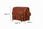 CraftShades Classic Leather Motorcycle Saddlebag