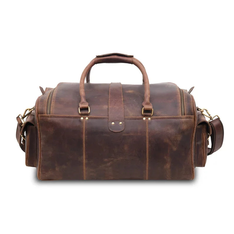 CraftShades Leather Duffle Bag for Men – Stylish and Durable Travel Bag