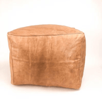 Moroccan Leather Pouf