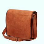 Craftshades Minimal Goat Leather Messenger Bag