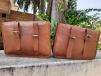 Craftshades Leather Handmade combo Saddle Bag Motorcycle Luggage Pannier bag