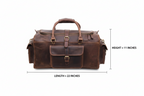 CraftShades Leather Duffle Bag for Men – Stylish and Durable Travel Bag